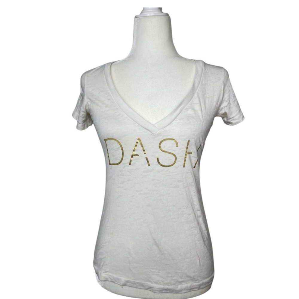 DASH-ash Gray Short Sleeve Fitted T-Shirt with Embellished Design
